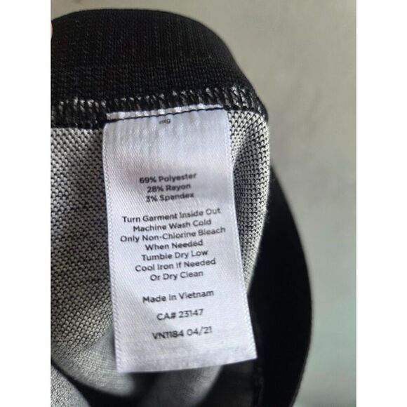 NWT Talbots "Soho" Grey Black Houndstooth Pull On Ankle Pants size 16Petite - Picture 8 of 8